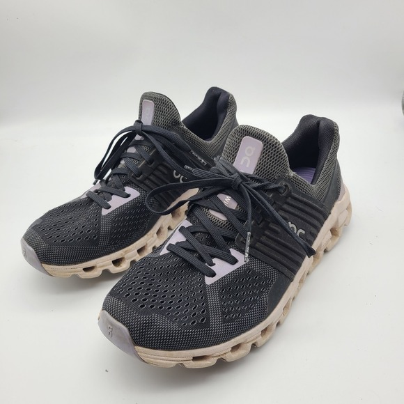 On Cloudswift Women's Running Shoe Sneaker in Black/Purple Size 8 - Picture 1 of 8